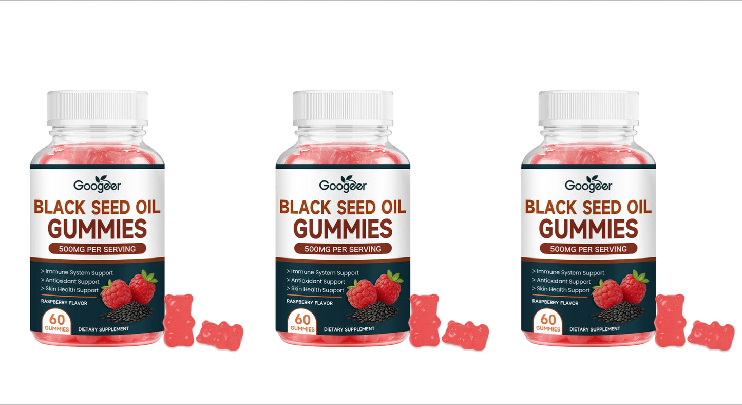 Daily Wellness Black Seed Oil Gummies with Zinc - Raspberry Flavor