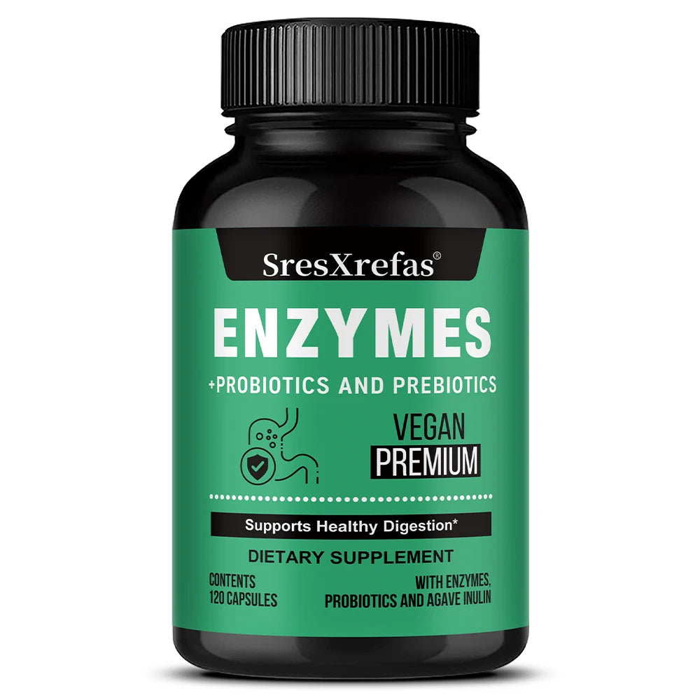 Probiotic Prebiotics & Digestive Enzymes Capsules for Gut Health