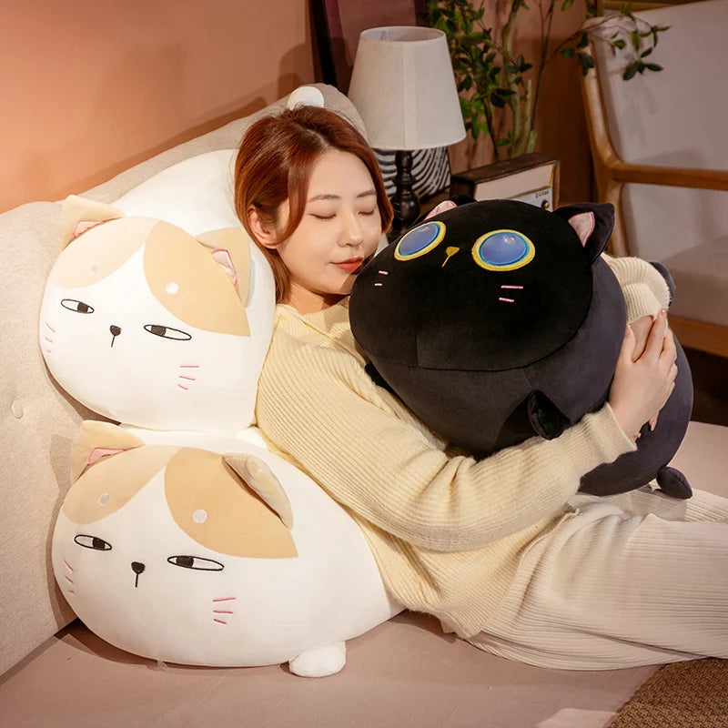 Cute Kawaii Cat Plush Toys | Soft Plush Sleep Pillow Cushion