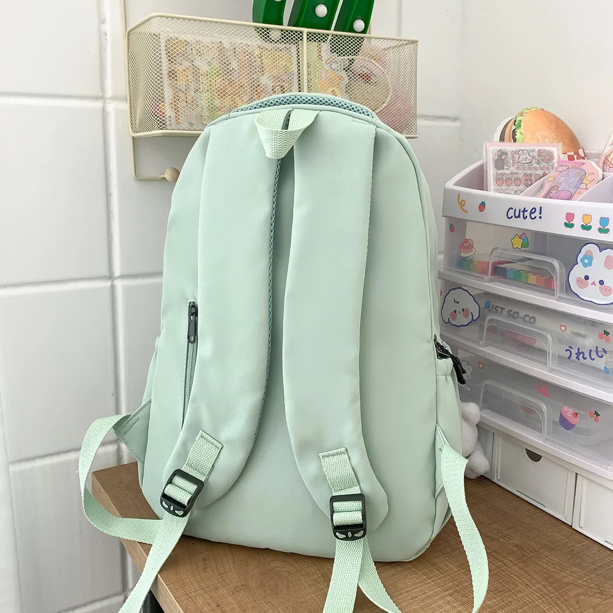 Stylish Waterproof College Backpack | Trendy Laptop School Bag
