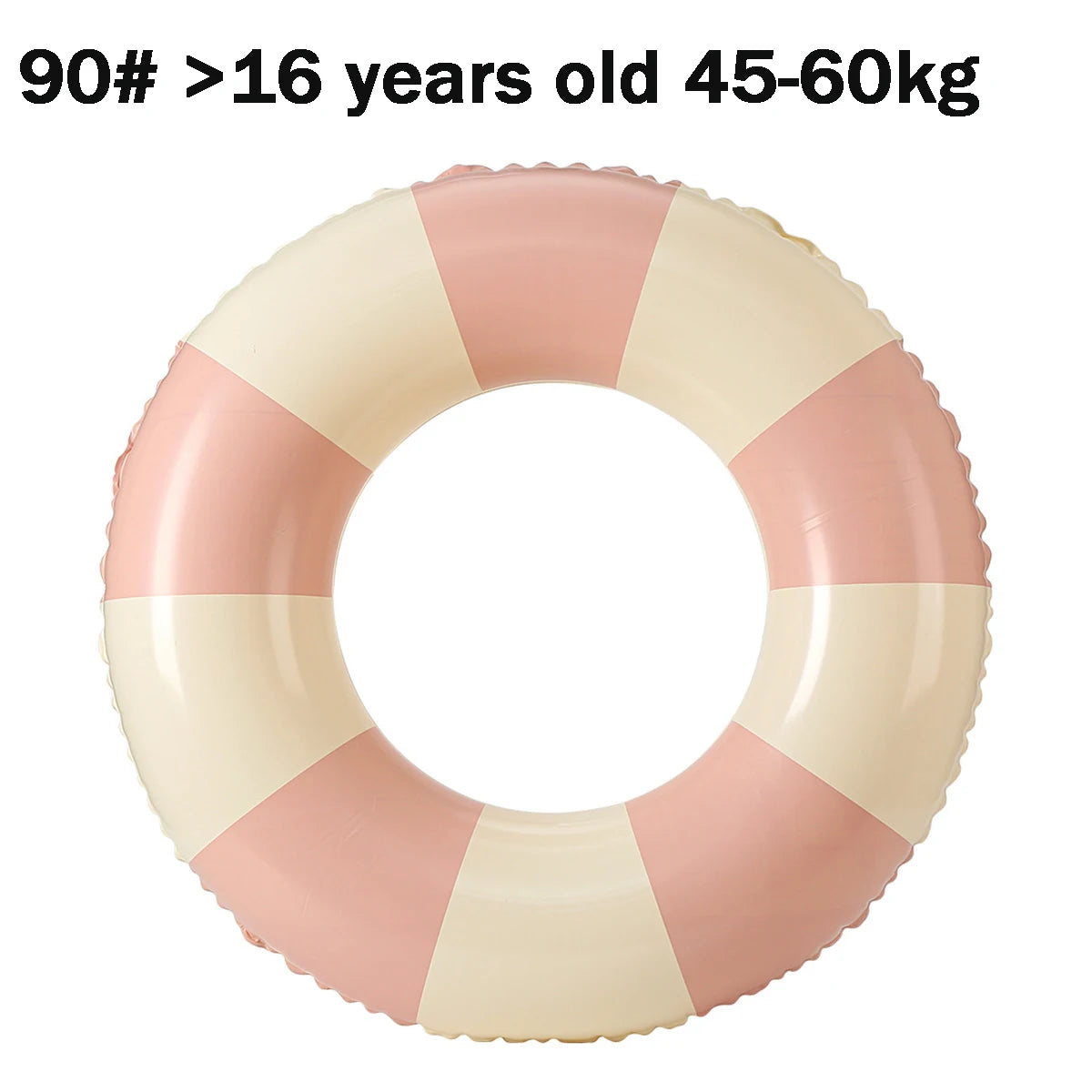 Inflatable Vintage Striped Pool Float | Stylish Swim Tube for All