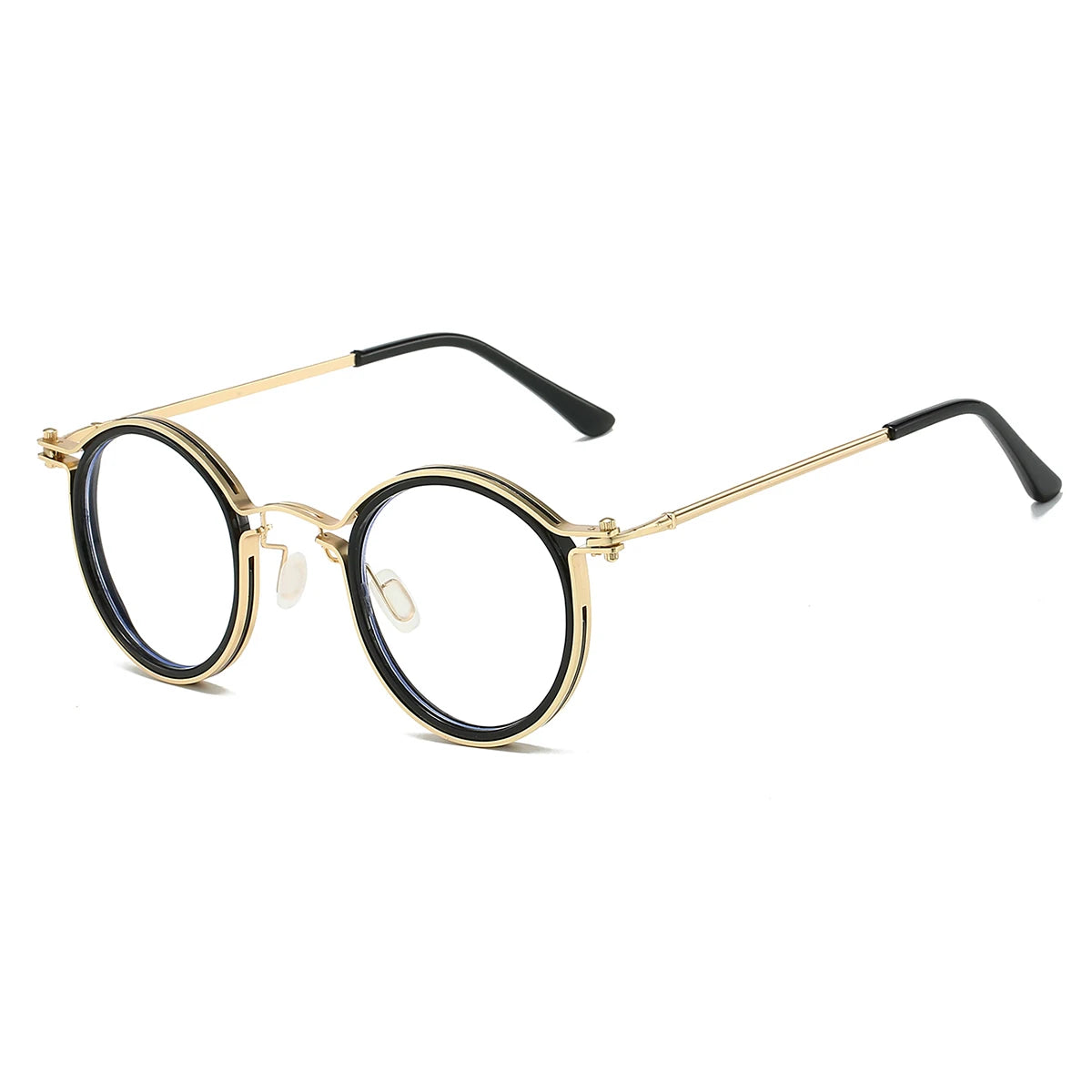 Stylish Retro Round Glasses | Chic Blue Light Blocking Eyewear