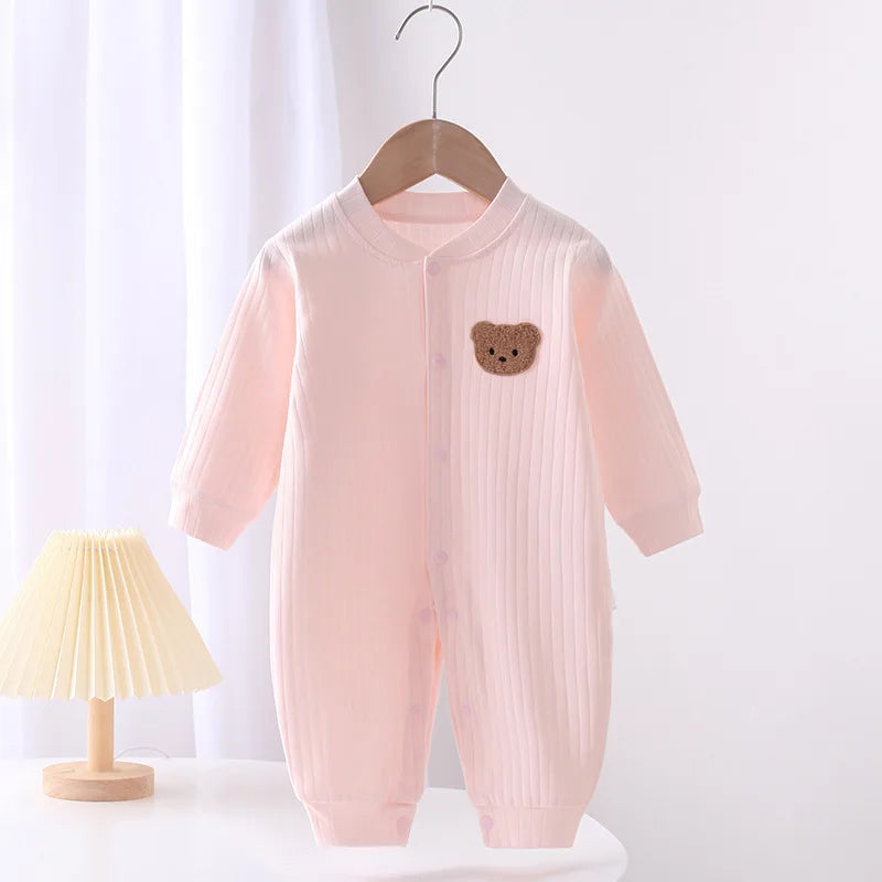 Cotton Bear Newborn Jumpsuit | Cozy & Stylish Baby Romper
