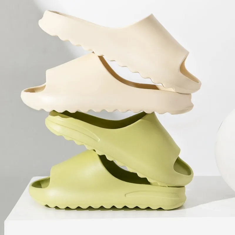 Women's Cloud Thick-Soled Coconut Slippers | Summer Bath Slides