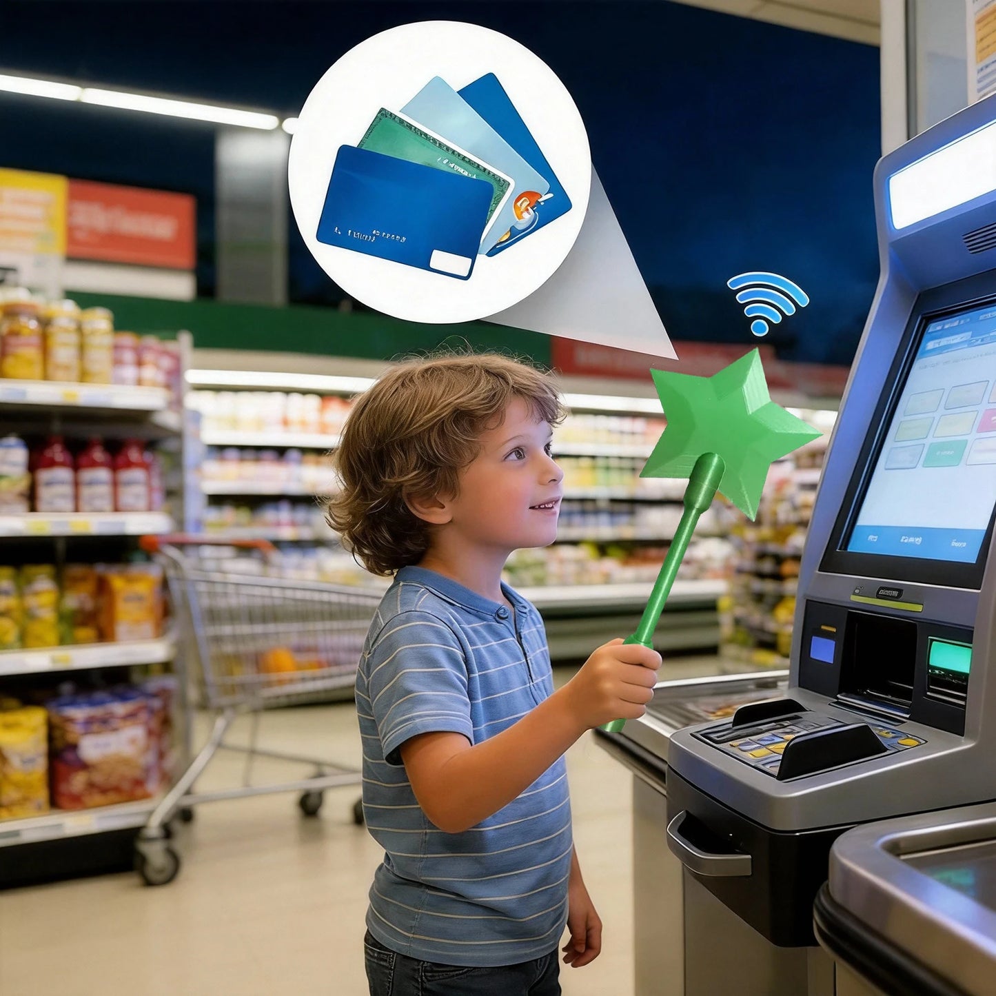 3D Printed Wand Tap To Pay Card Holder | Fun Payment Accessory