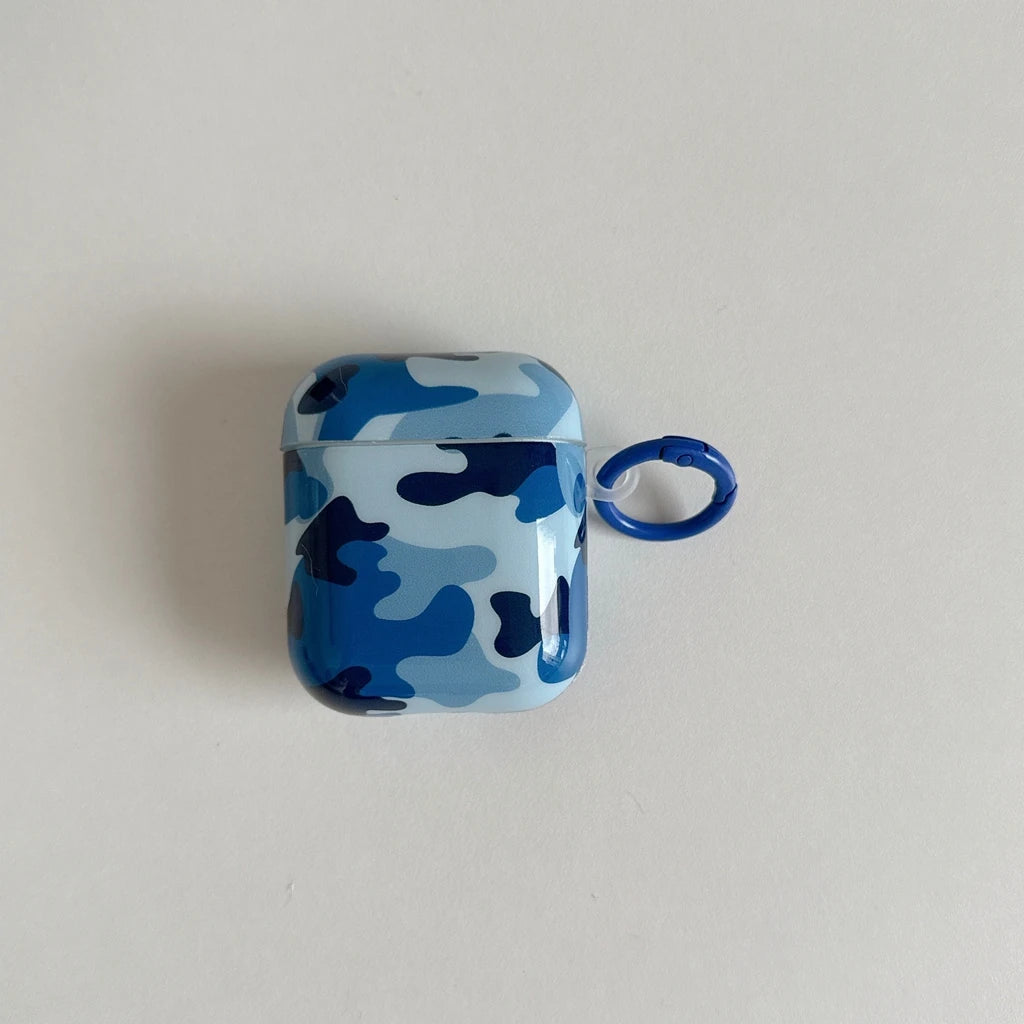 Color Collision Camouflage Earphone Case Cover for All AirPods