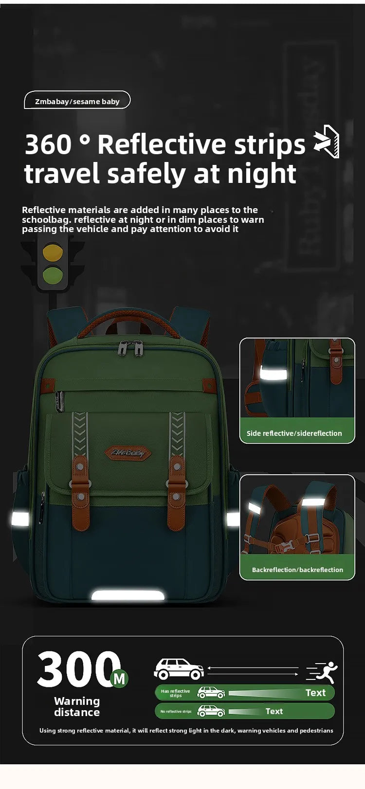 Waterproof Boys Spine Protection Schoolbag | Large Capacity Kids Bag