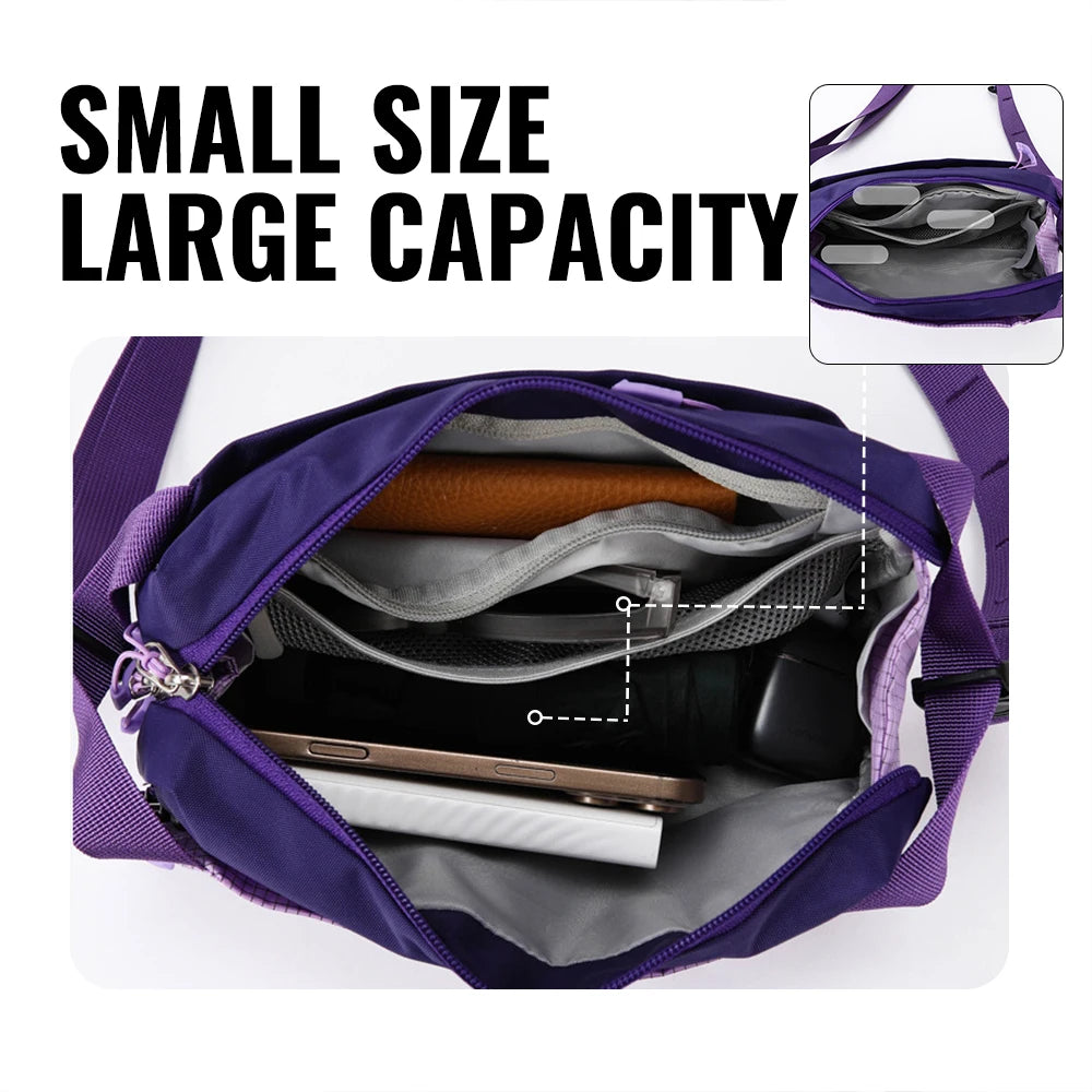 WRELS Unisex Large Capacity Sports Waist Bag Outdoor Hiking Waterproof Single-Shoulder Bag Large Capacity Sports Chest Bag