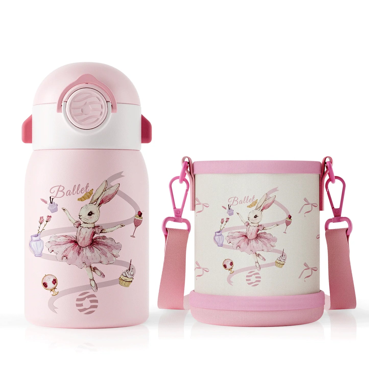 400ml Kids Water Bottle with Cartoon Design | Insulated & Portable