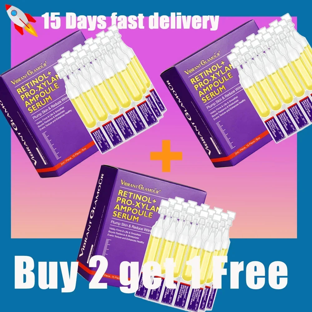 15 Bottles of Retinol + Xylose Precursor Ampoule Essence for Youthful Skin