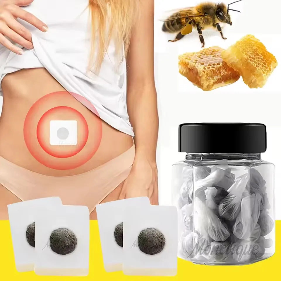 30PCS Belly Body Shaping Pills & Mugwort Navel Stickers | Reduce Swelling