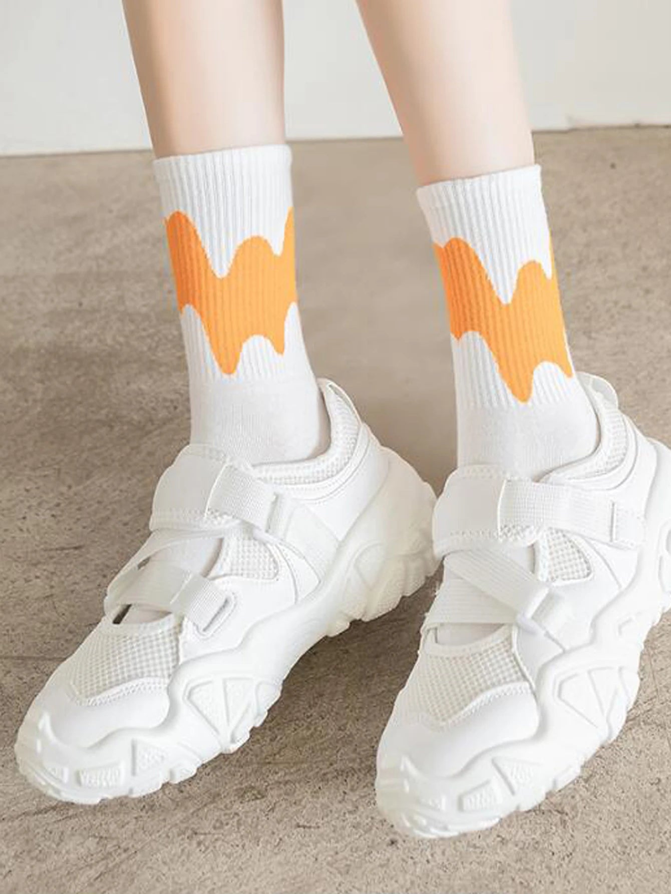 Unisex Checkerboard Socks | Trendy Geometric Cotton Streetwear