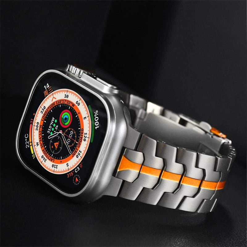 Titanium Color Metal Strap for Apple Watch | Premium Quality Band