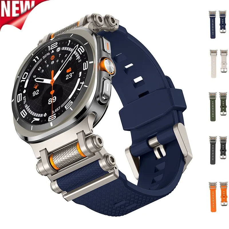 Luxury Silicone Sport Band for Galaxy Watch Ultra 47mm | No Gaps Design