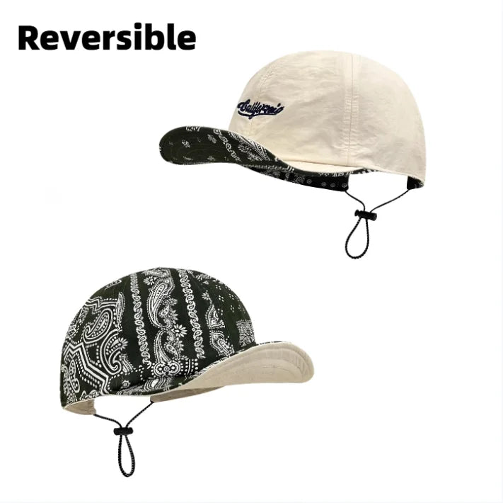 Men Women Short Brim Baseball Cap Quick Dry Waterproof Lightweight Adjustable Hat for Outdoor Sports Hiking Travel Daily Casual