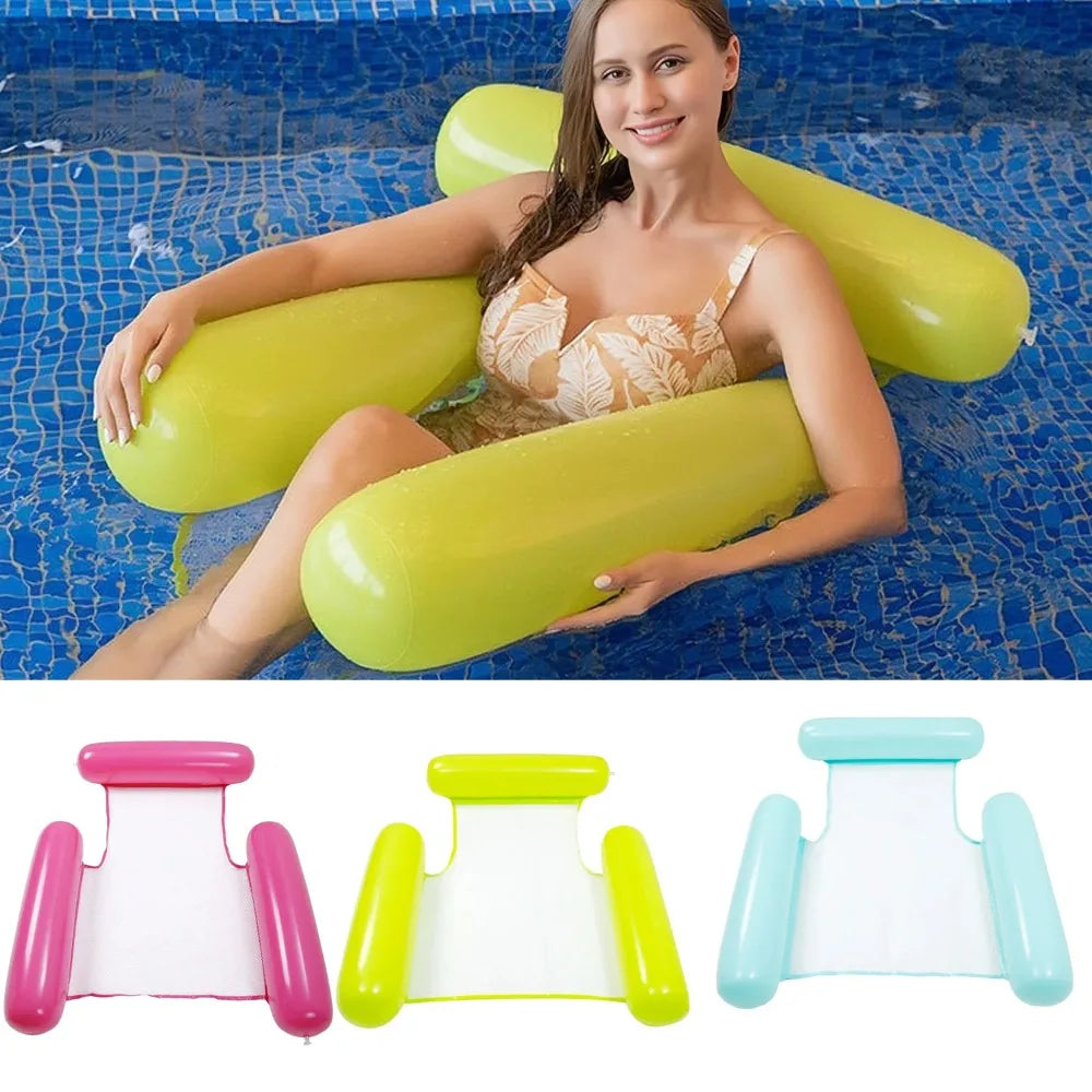 Small Inflatable Water Bed | Floating Backrest Lounge Chair