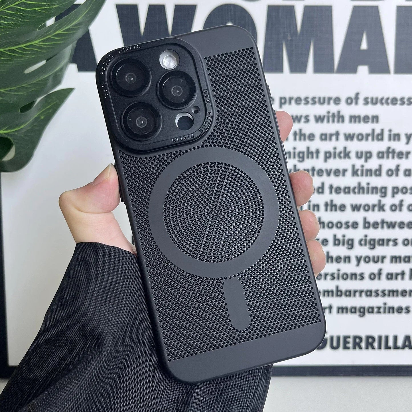 Funda de lujo mate para teléfono con disipación de calor | Protectora y elegante