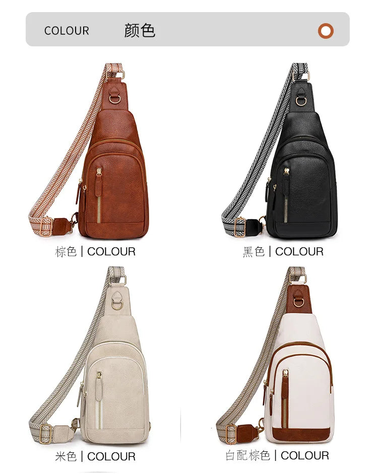 Stylish PU Leather Women Sling Bag | Versatile Crossbody Pack