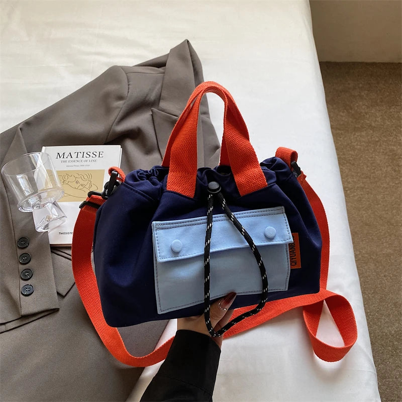 The New Unisex Messenger Bag, Outdoor Functional Shoulder Bag, Commuter Shoulder Bag, Storage Bag, Women's Contrast Backpack