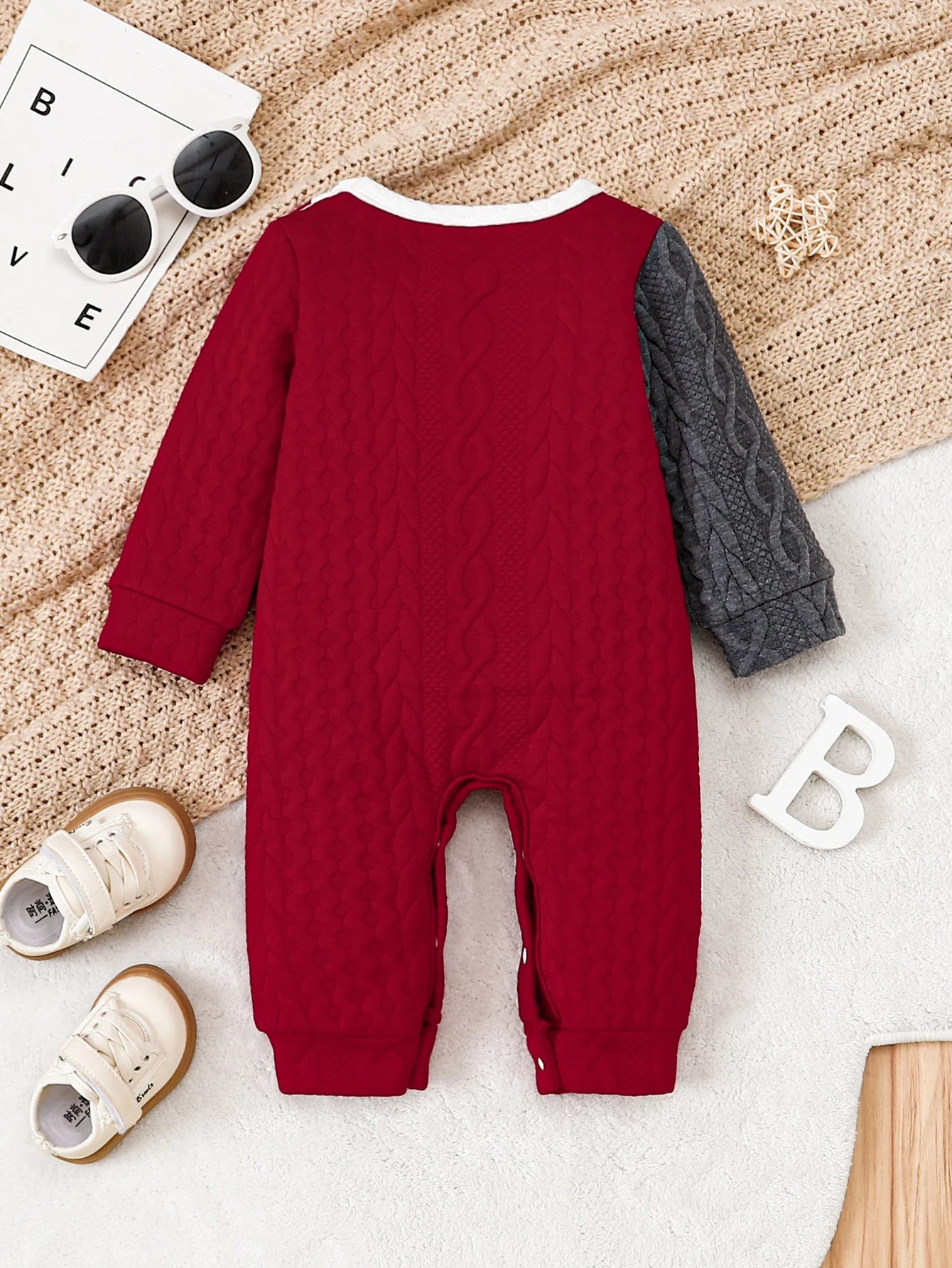 Stylish Baby Romper with 'BROTHER' Design | Cozy Warm Outfit