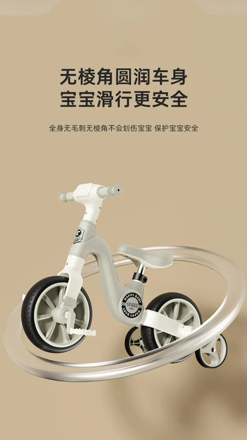 2-in-1 Children's Balance Bike with Music & Lighting | Fun Baby Walker