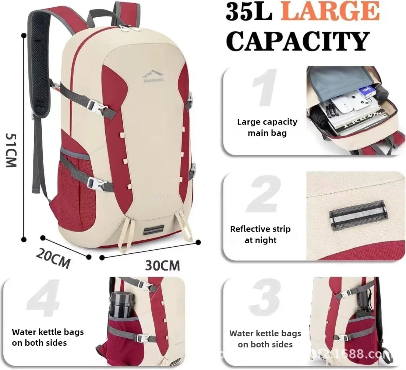 Multi Functional Waterproof Travel Backpack for Women | Lightweight & Large Capacity