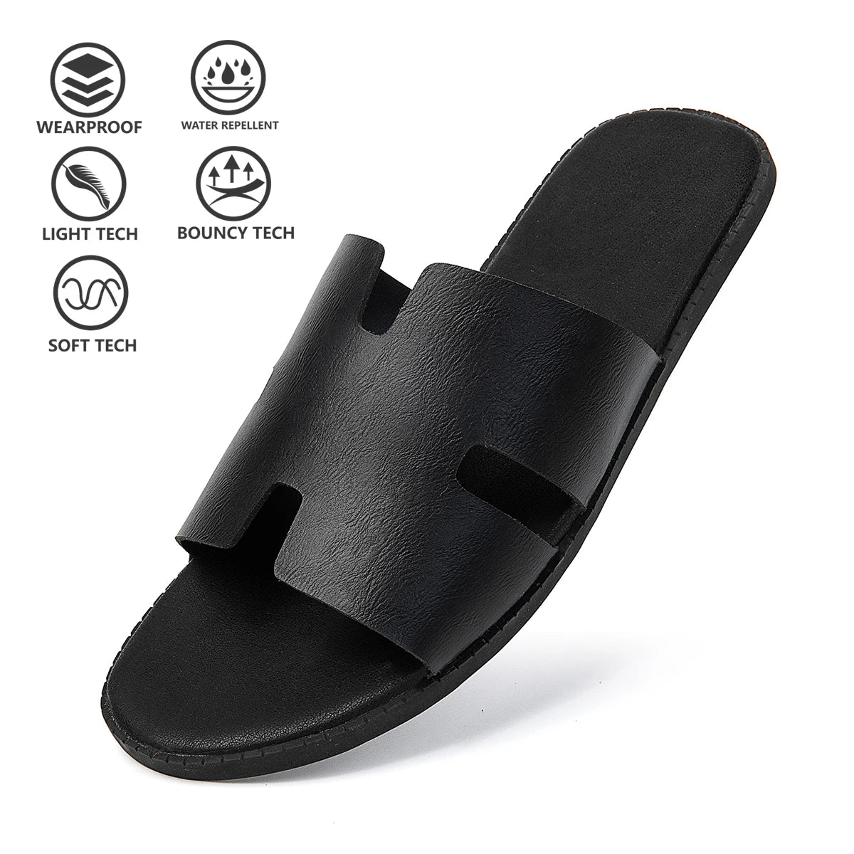 Men's Lightweight Casual Slip-On Sandals | Non-Slip Outdoor Comfort