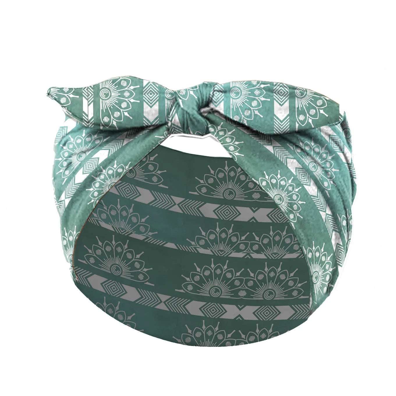 Bohemian Printed Rabbit Ear Elastic Headband | Stylish Accessory