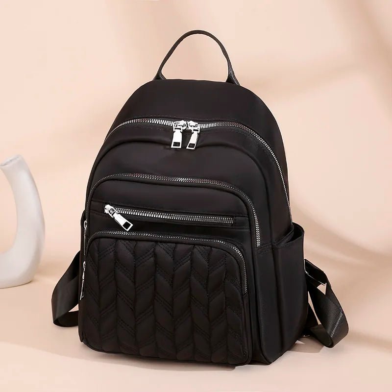 Casual Waterproof Women's Backpack | Large Capacity Oxford Rucksack