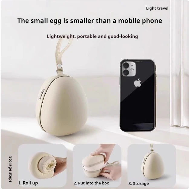 U-Shaped Memory Foam Neck Pillow Travel & Office Pillow Soft Support Cushion with Portable Storage Box