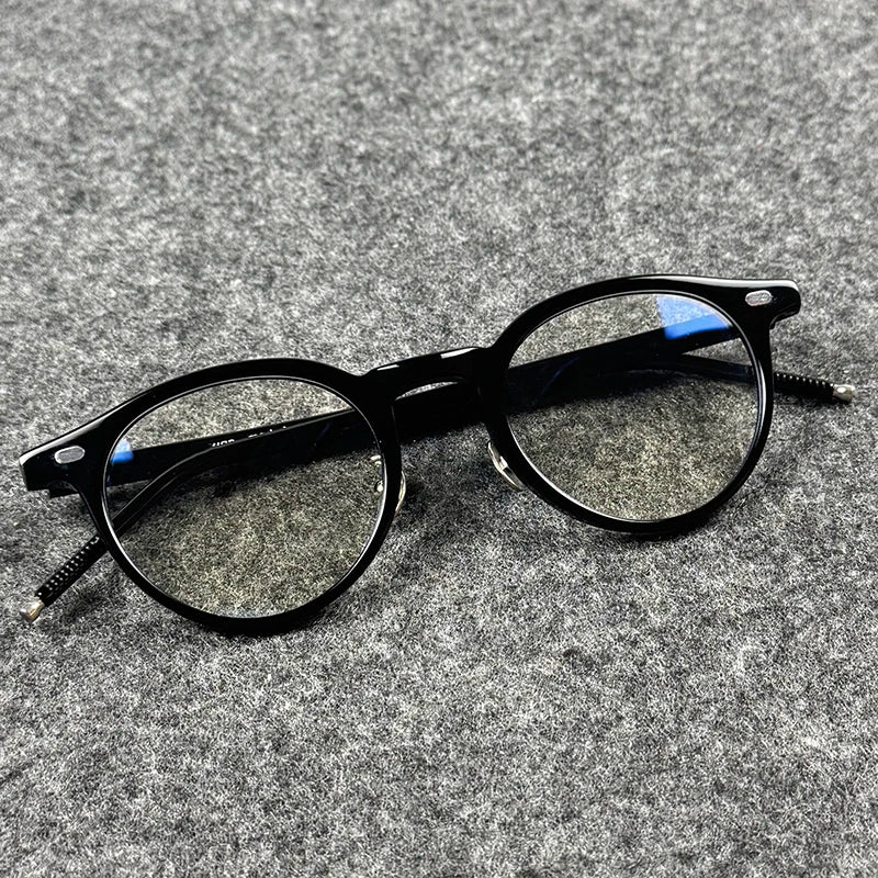 Unisex Retro Round Acetate Eyeglasses Frames | Timeless Style