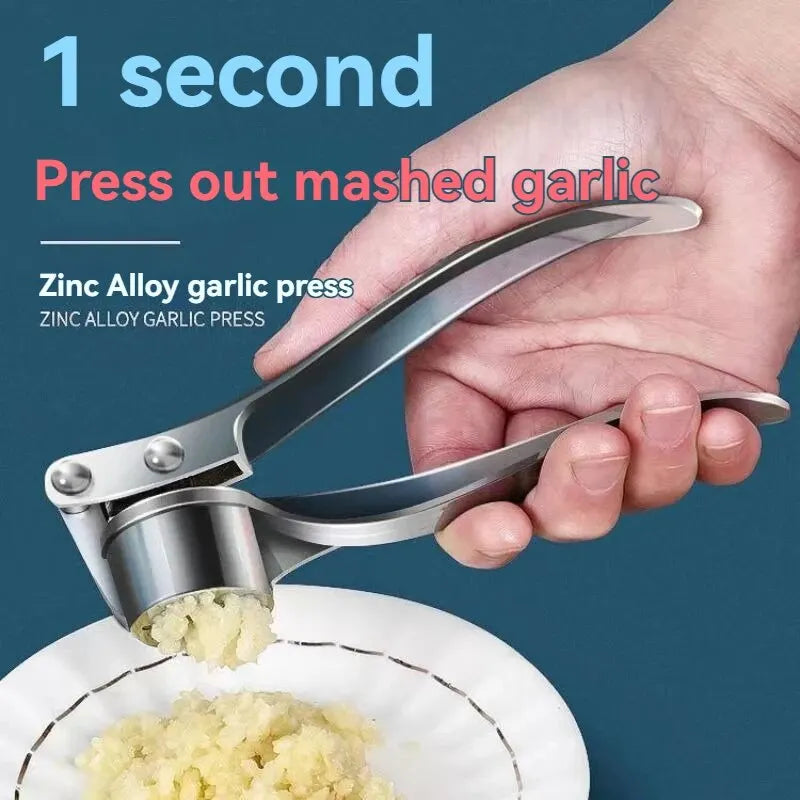 Multifunctional Garlic Press | Durable Stainless Steel Kitchen Tool
