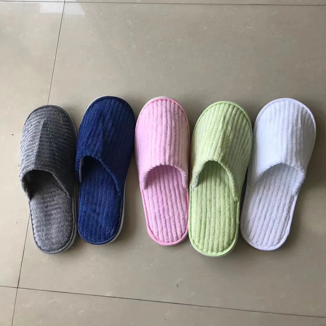 Comfortable Disposable Cotton Slippers | Hotel & Home Use