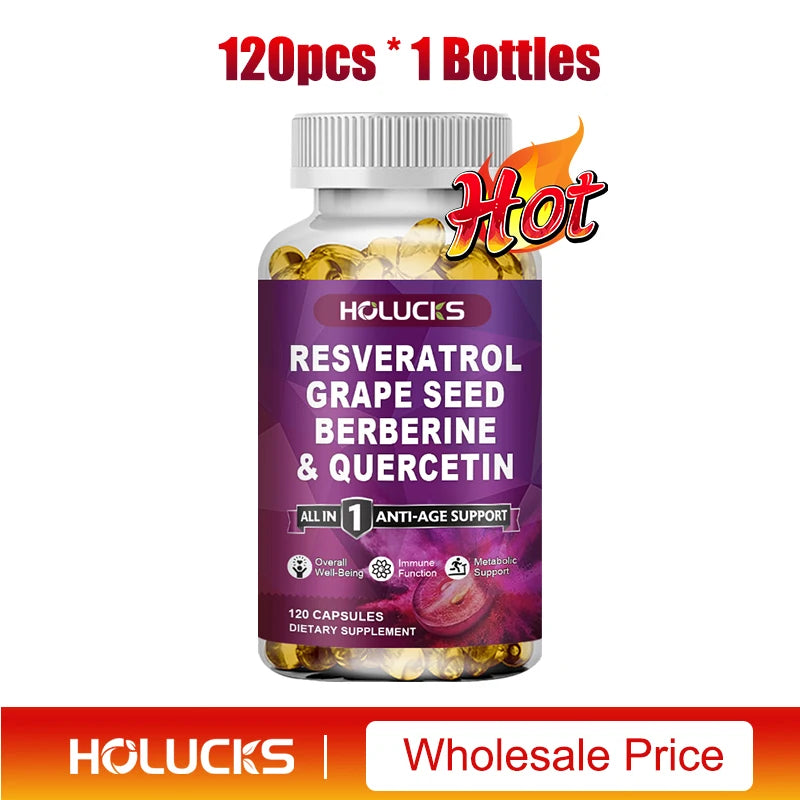 Resveratrol Supplement for NAD+ Boost, Anti-Aging & Wellness