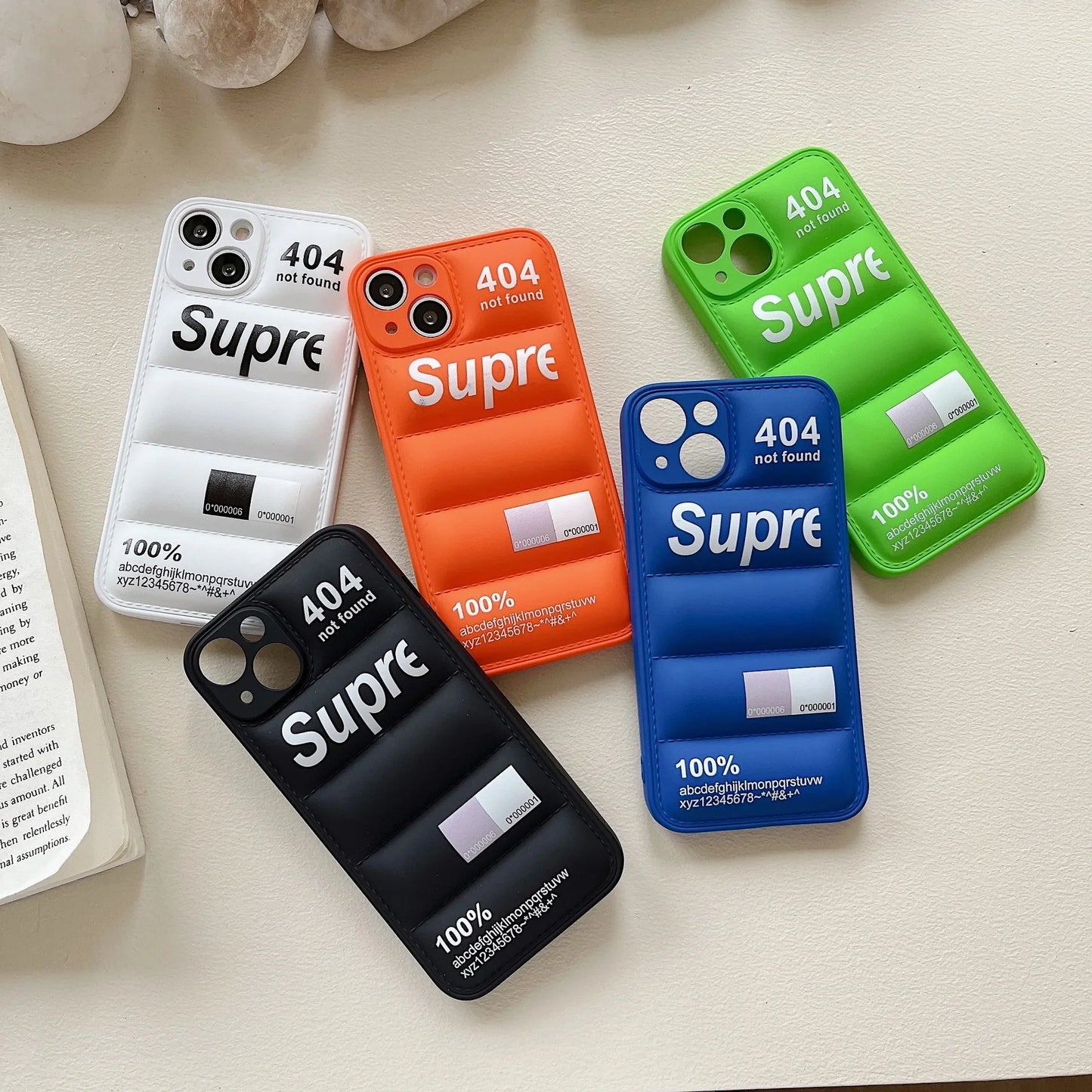 Cute Silicone Down Jacket Puffer Case for iPhone | Protective Cover