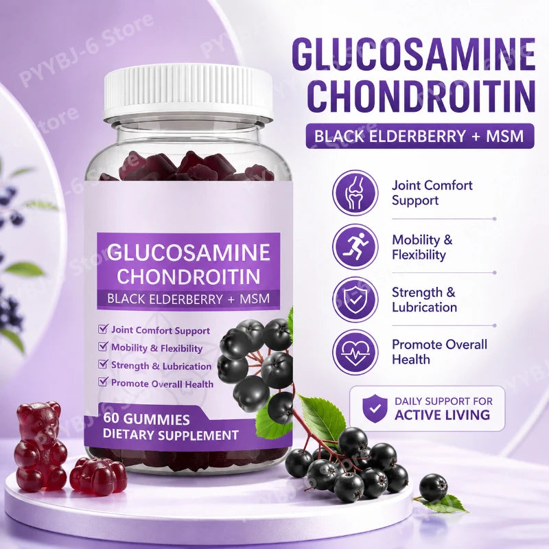 Joint Health Gummies with Black Elderberry & MSM for Mobility
