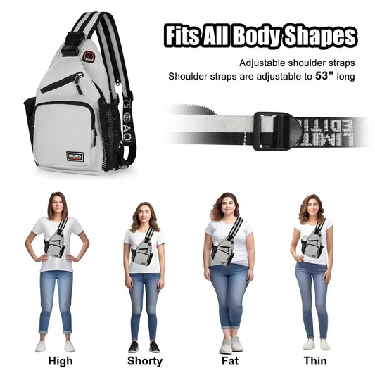 Waterproof Sling Bag | Anti-Theft Crossbody Backpack for Travel