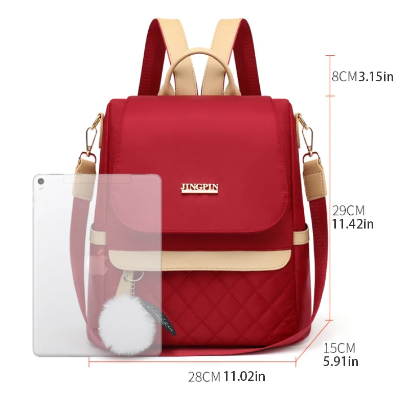 Chic Women's Backpack | Adjustable Straps & Zipper Closure