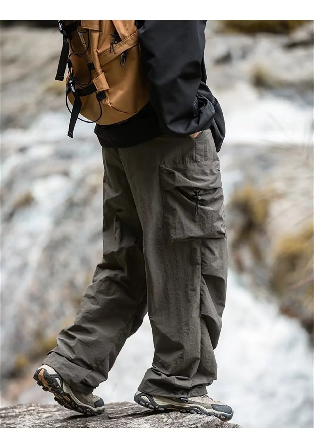 Men's Waterproof Hip Hop Cargo Pants | Stylish Casual Workwear