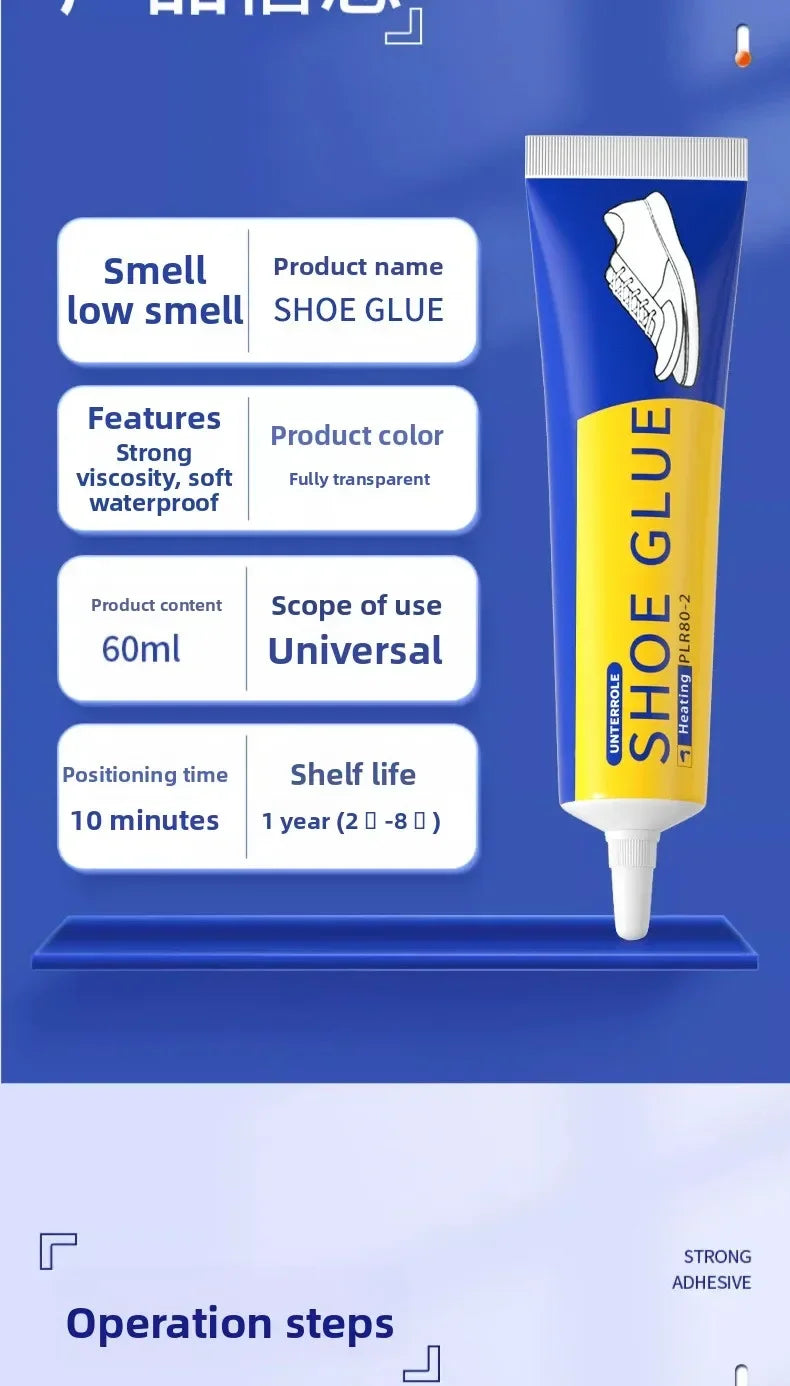 Strong Shoe Glue 60ml | Waterproof Fast-Drying Adhesive for Repairs