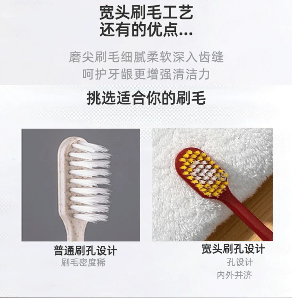 10pcs Ultra Soft Toothbrushes for Adults | Orthodontic Oral Care
