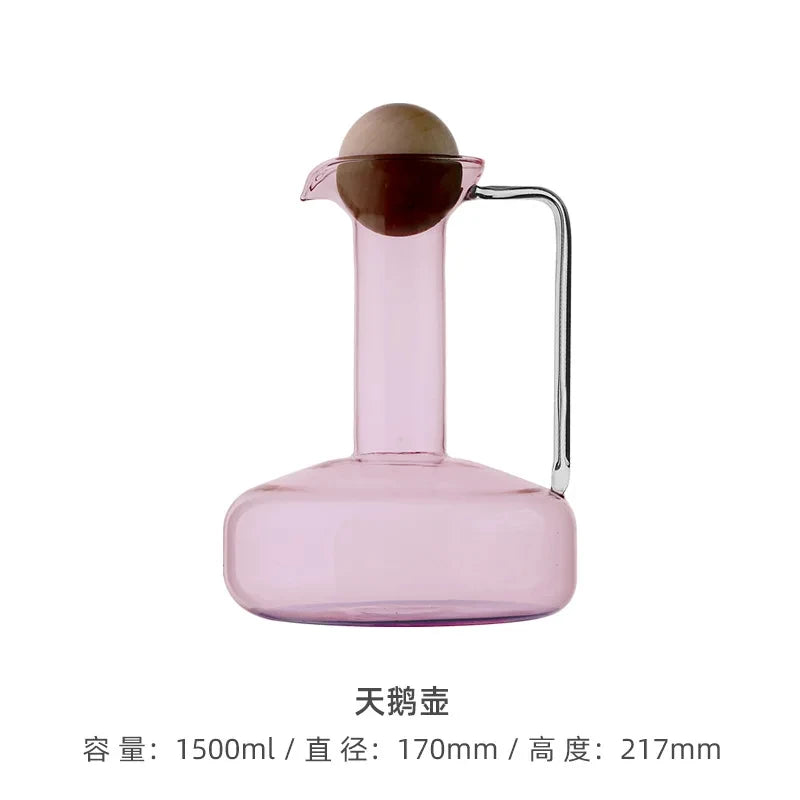 1500ml Nordic High-Temperature Glass Kettle | Creative Juice Set