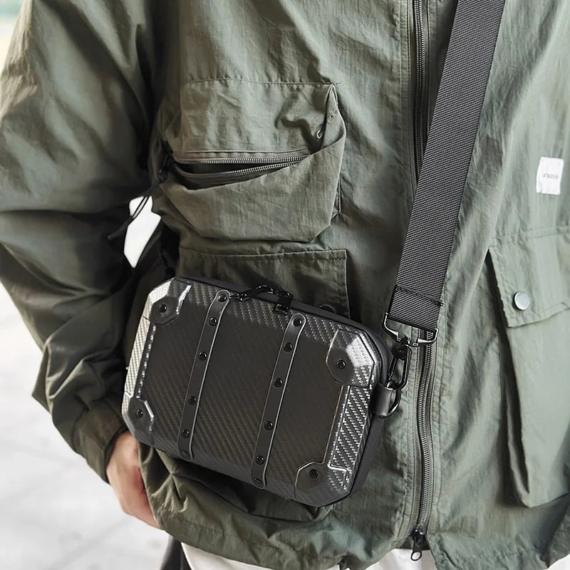 Luxury Mini Messenger Bag for Men | Stylish Pu Leather Crossbody