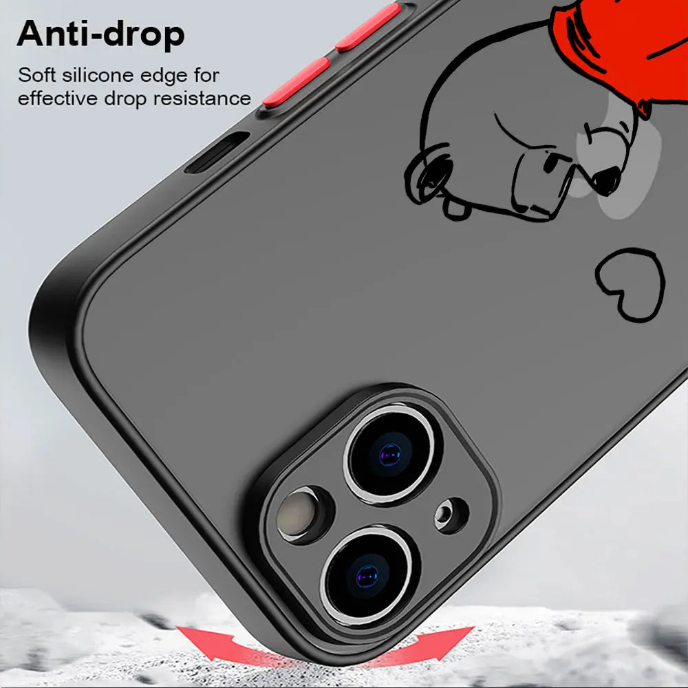 Funda de iPhone Bonita | Carcasa Mate de Lujo a Prueba de Golpes para Protección