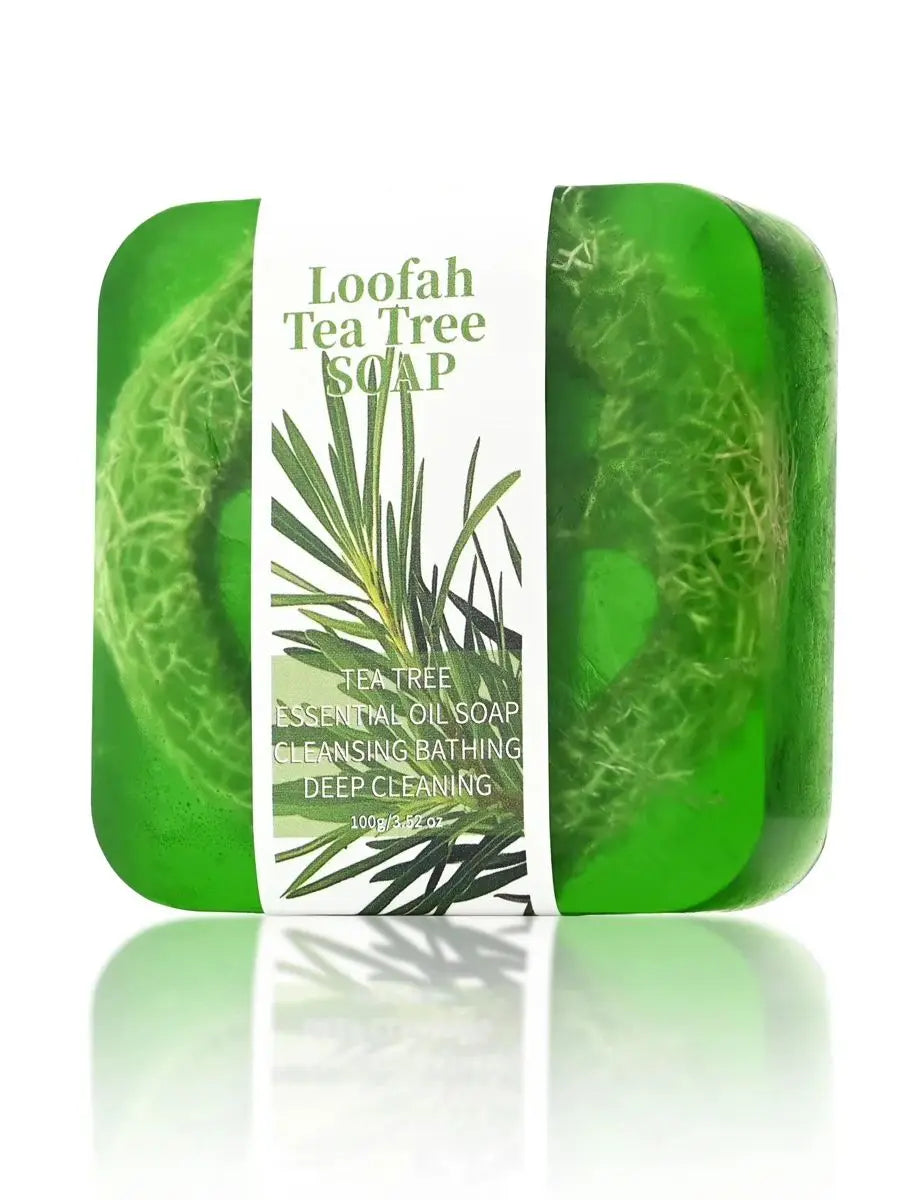 Tea Tree Loofah Soap | Natural Moisturizing Cleanser for All Skin Types
