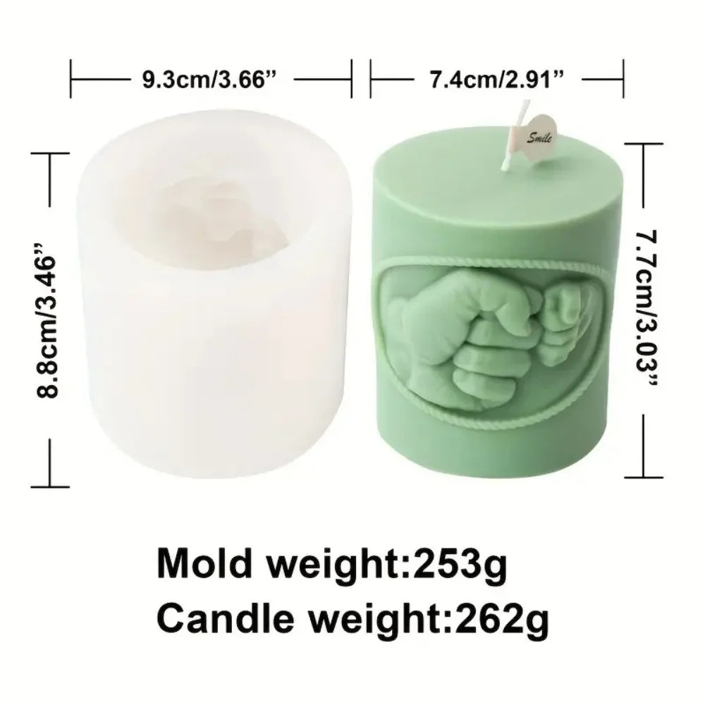 Cylindrical Silicone Candle Mold | Ideal for DIY Candle Making