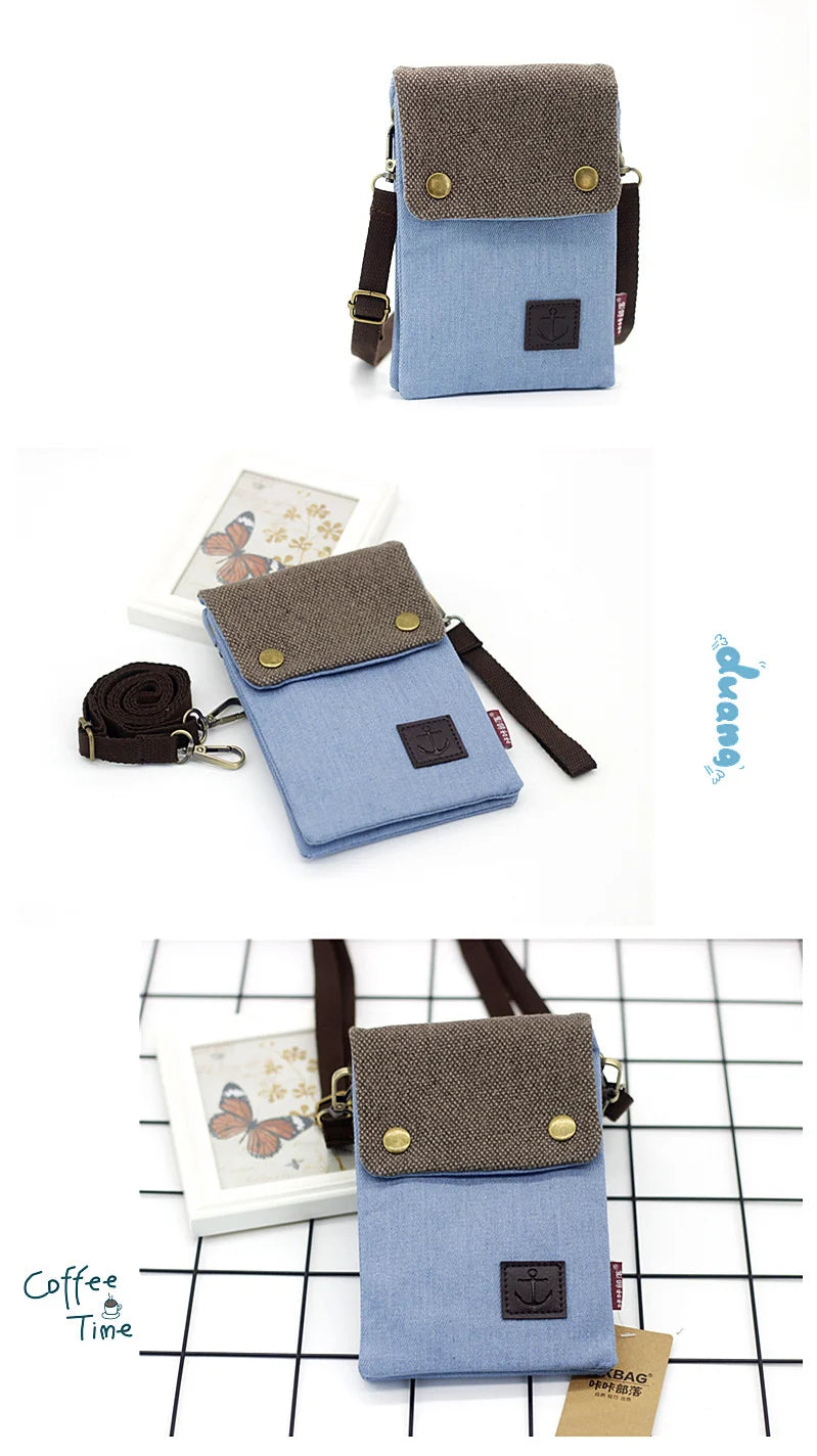 Stylish Denim Messenger Bag for Men and Women | Versatile Shoulder Clutch
