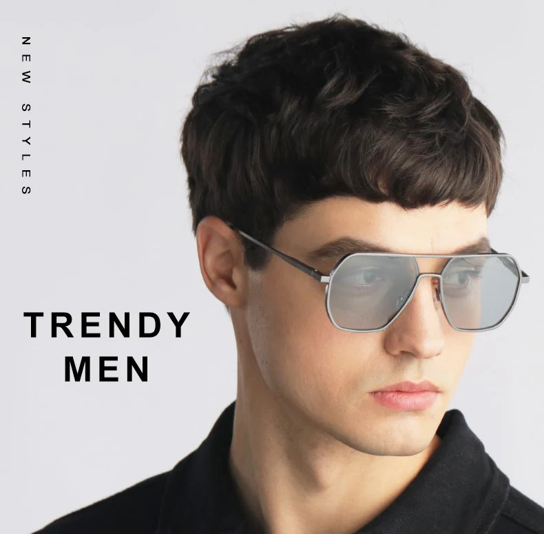 Fashionable Photochromic Polarized Sunglasses for Men & Women