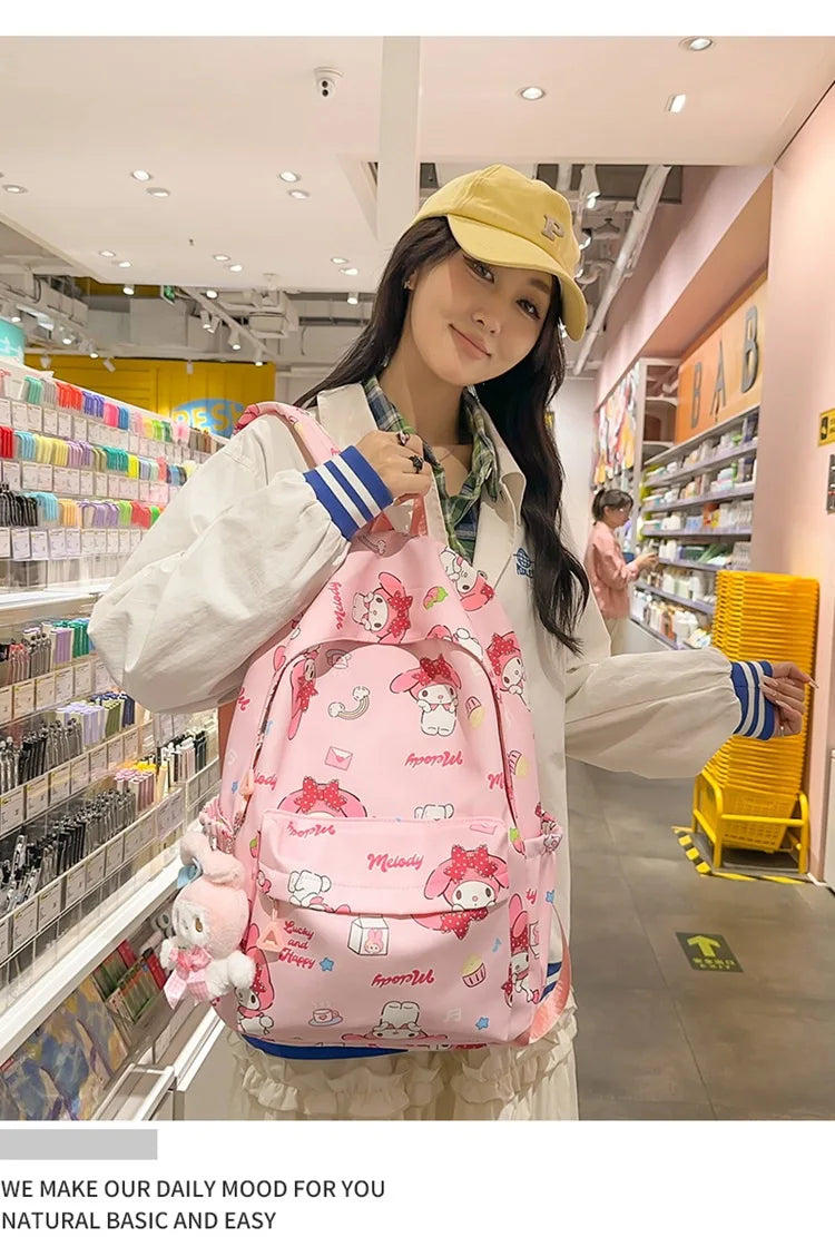 Kawaii Anime Girl Backpack | Large Capacity Student Bag