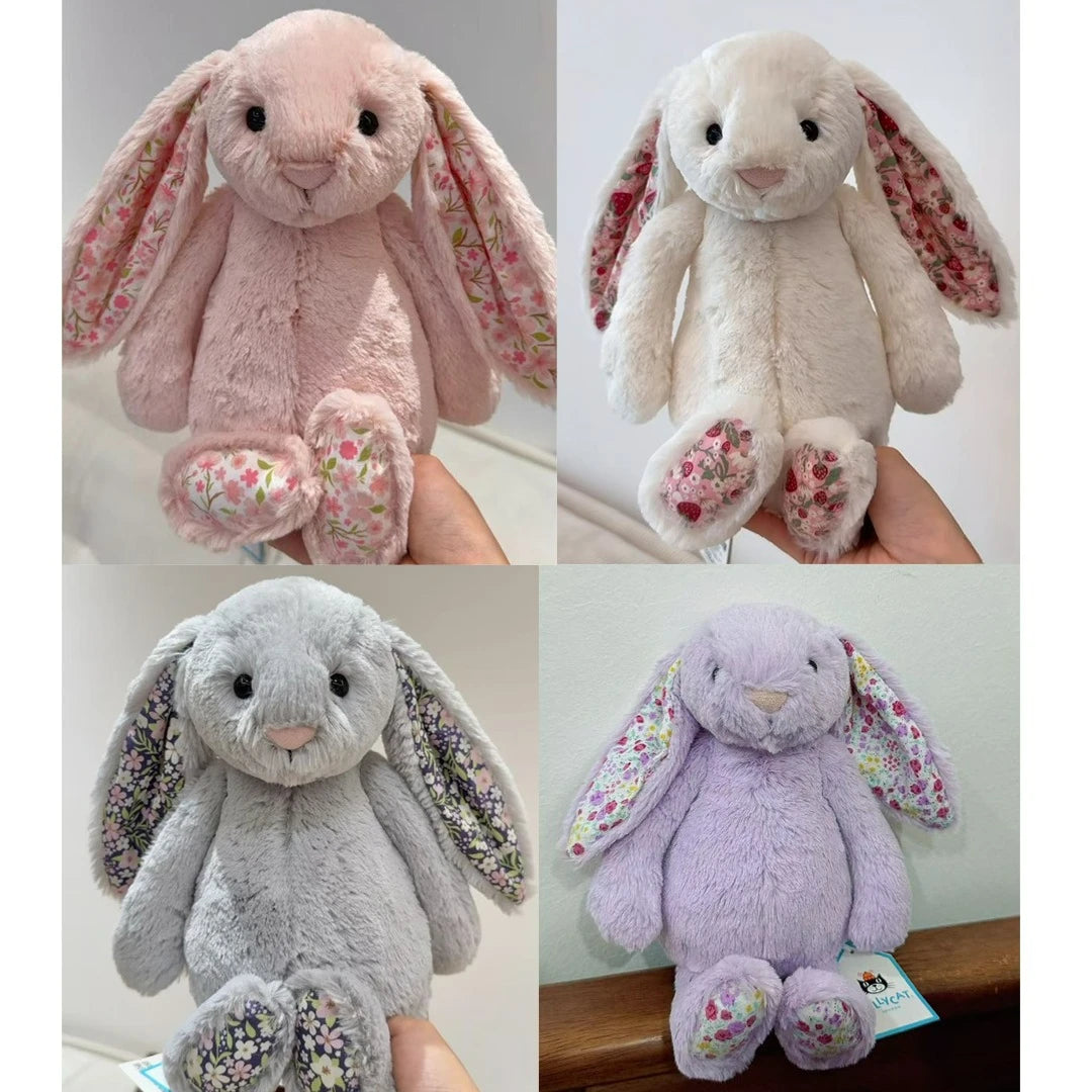 Cute Rabbit Plush Toy with Floral Ears | Ideal Kids Gift